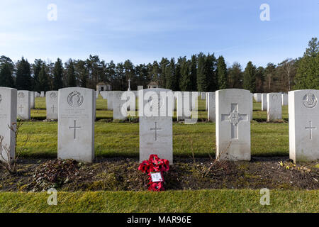 Le cimetière de guerre britannique à Becklingen, Allemagne Banque D'Images