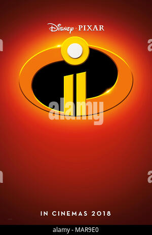 DATE DE SORTIE : Juin 15, 2018 Title : indestructibles 2 Studio : Pixar Réalisateur : Brad Bird PLOT : Bob Parr (M. Incroyable) est laissé aux soins pour Instrumentenkabel Klinke-winkelklinke alors que Helen (Elastigirl) n'est pas sauver le monde. Avec : Affiches (crédit Image : © Pixar/photos) Banque D'Images