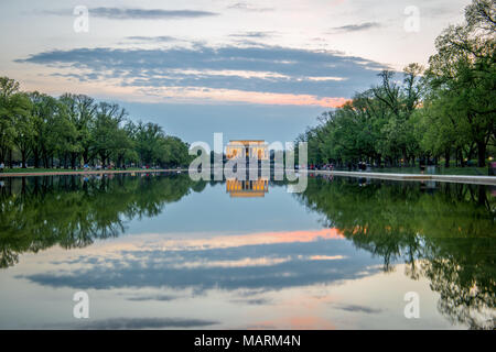 Lincoln Memorial Washington DC Banque D'Images