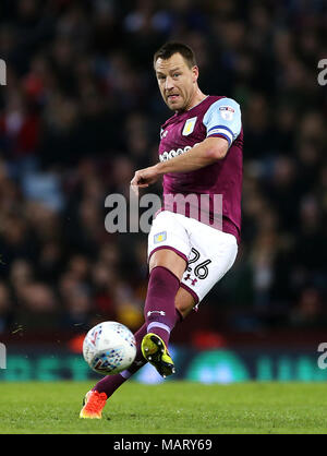 Aston Villa's John Terry lors de la Sky Bet Championship match à Villa Park, Birmingham. Banque D'Images