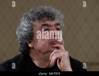 Prague, République tchèque. Le 04 Avr, 2018. Nouveau chef principal de la Philharmonie Tchèque Semyon Bychkov assiste à une conférence de presse sur nouvelle saison à Prague, République tchèque, le 4 avril 2018. Photo : CTK Michal Krumphanzl/Photo/Alamy Live News Banque D'Images