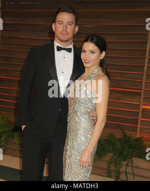 SMG Channing Tatum Jenna Dewan NY1 vanity Fair 030214 54.JPG WEST HOLLYWOOD, CA - 02 MARS : Channing Tatum Jenna Dewan assiste au salon de courtoisie Oscar Party de 2014 organisé par Graydon carter le 2 mars 2014 à West Hollywood, Californie. (Photo par Storms Media Group) personnes: Channing Tatum Jenna Dewan transmission Ref: NY 1 Banque D'Images