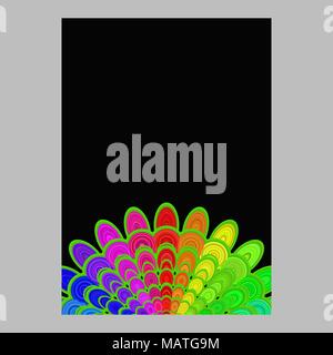 Colorful abstract flower mandala page Contexte - vector illustration Illustration de Vecteur