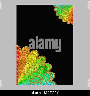 Abstract floral mandala multicolore fond brochure Illustration de Vecteur