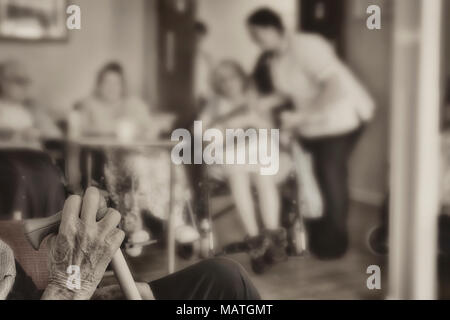 Maison de soins infirmiers avec, England, UK Banque D'Images