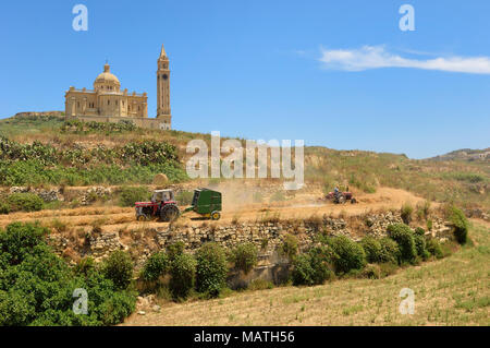 Ta' Pinu église près de Gharb à Gozo, Malte, Europe Banque D'Images