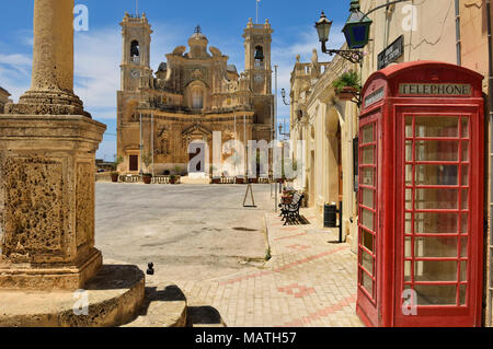 Église de la Visitation Gharb Gozo Malte Banque D'Images