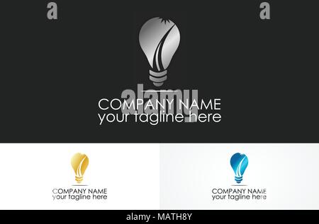 Logo vector ampoule Illustration de Vecteur
