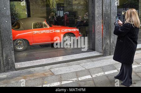 Milan, Lombardie, Italie Le 31 décembre 2017. Le quartier branché de Milan Banque D'Images