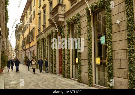 Milan, Lombardie, Italie Le 31 décembre 2017. Le quartier branché de Milan Banque D'Images