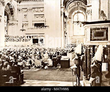 Le Silver Jubilee service dans la Cathédrale St Paul Banque D'Images