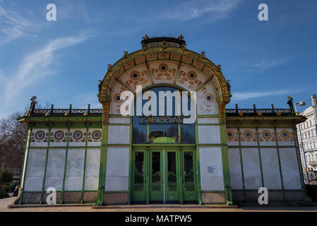 Otto Wagner Pavillon am Karlsplatz Banque D'Images