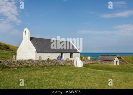 Église Mwnt Ceredigion Pays de Galles UK Banque D'Images