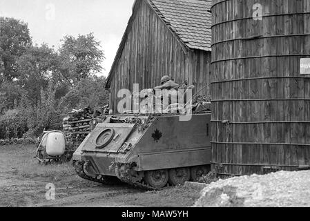 Exercices de l'OTAN en Allemagne, les troupes canadiennes (octobre 1983) Banque D'Images