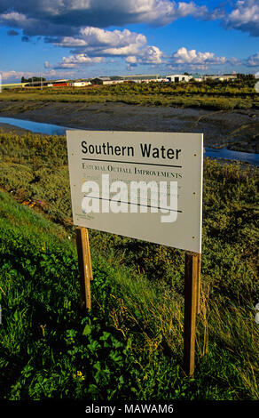 L'eau du sud de l'amélioration de rejets d', Kent, Angleterre, RU, FR. Banque D'Images