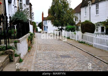 Upnor Village, rue Kent Banque D'Images