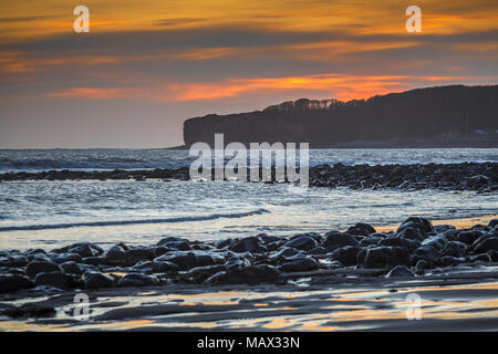 Llantwit Major Beach de la côte du Glamorgan UK Banque D'Images