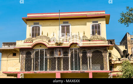 Maison de la vieille ville de Jaipur, Inde Banque D'Images