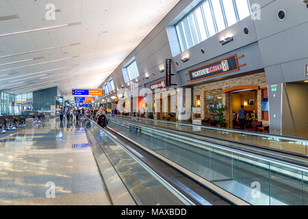 L'aéroport international McCarran Insde, Las Vegas, États-Unis Banque D'Images