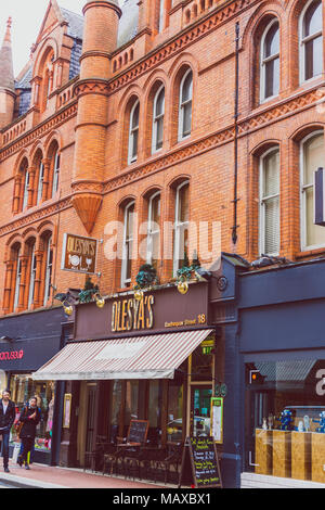 DUBLIN, IRLANDE - Avril 1st, 2018 : détail de Stree Wicklow dans le centre-ville de Dublin Banque D'Images