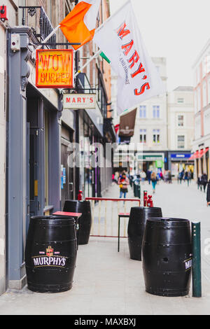 DUBLIN, IRLANDE - Avril 1st, 2018 : détail de Stree Wicklow dans le centre-ville de Dublin Banque D'Images