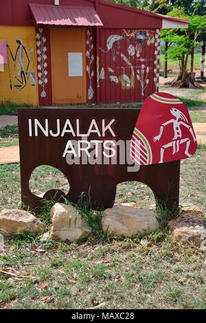 Injalak Arts And Crafts Center, Gunbalanya, Oenpelli, Arnhem Land, Territoire Du Nord, Australie Banque D'Images