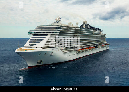 Bateau de croisière MSC Station super au populaire destination de Key West en Floride Banque D'Images