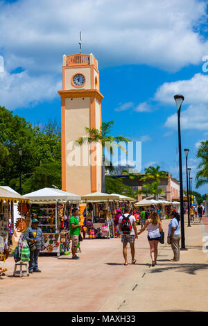 Benito Juarez Plaza Cozumel mexique est une destination de croisière populaire dans l'ouest des Caraïbes Banque D'Images