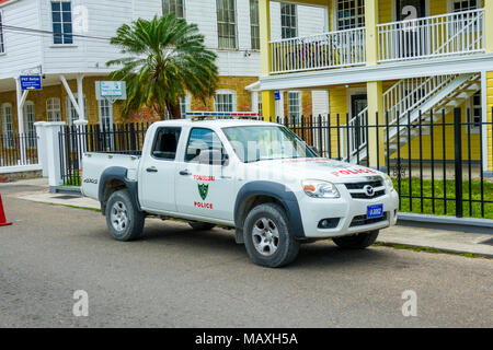 Belize tourisme et la police prendra des mesures supplémentaires pour protéger les touristes Banque D'Images