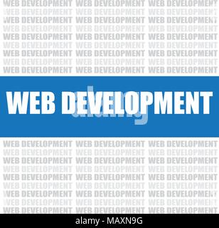 Développement web nuage de mots, vector background Illustration de Vecteur