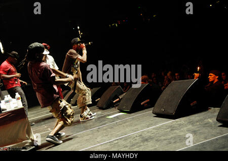 Le rappeur Deandre Way aka Soulja Boy Tell 'Em effectuant au Honda Center le 14 août 2009 à Anaheim, en Californie. Banque D'Images