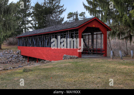 Le pont couvert Harrity en Ohio Banque D'Images