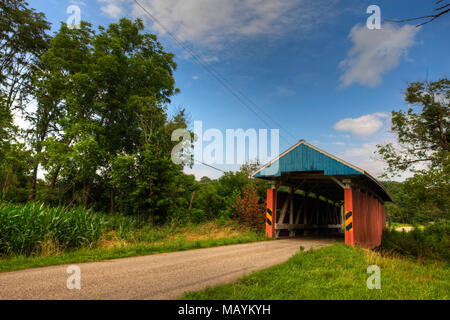 Le pont couvert du sud Parcs en Ohio Banque D'Images