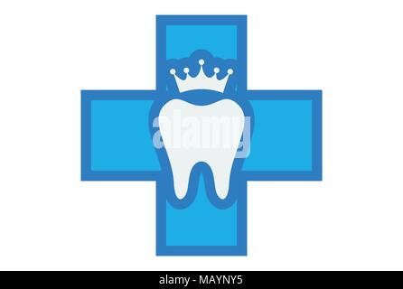 icône du logo soins dentaires Illustration de Vecteur