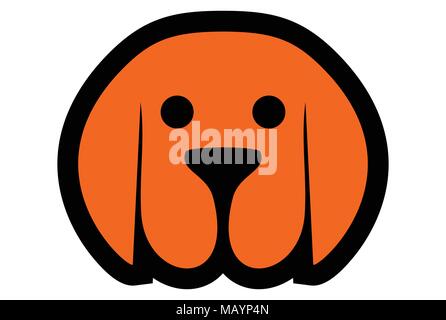 icône de logo animaux de compagnie mignon Illustration de Vecteur