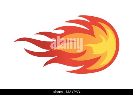 icône représentant un logo de balle de feu Illustration de Vecteur