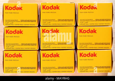 Films KODAK - photographie analogique Banque D'Images