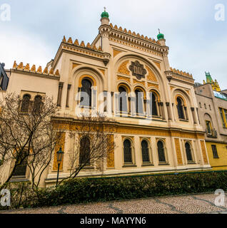 Synagogue Espagnole, Španělská synagoga, Josefstadt, Quartier Juif, Prague, République Tchèque Banque D'Images