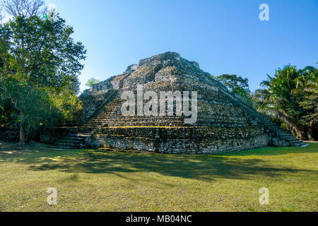 Chacchoben Myan ruines début city à la destination de croisière Costa Maya au Mexique en Amérique centrale est un arrêt populaire sur le navire de croisière des Caraïbes de l'Ouest Banque D'Images