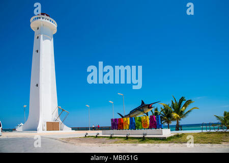 Phare de la plage de Patong beach, la destination de croisière Costa Maya au Mexique l'Amérique est un arrêt populaire sur le navire de croisière des Caraïbes de l'Ouest d' Banque D'Images