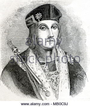 Le roi Henry VII, 1457 - 1509, a été roi d'Angleterre et Seigneur d'Irlande à partir de 1485 jusqu'à sa mort en 1509, premier monarque de la maison de Tudor, meubles anciens de l'illustration vers 1860 Banque D'Images