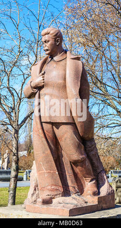 Monument à Staline. 'Museon Parc des arts'. Moscou, Russie Banque D'Images