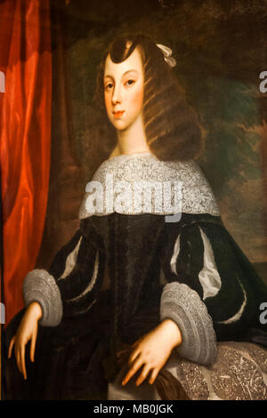 L'Angleterre, Portrait de Catherine de Bragance par Dirk Stoop daté 1660 Banque D'Images