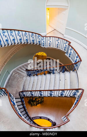 L'Angleterre, Londres, The Strand, Somerset House, Nelson Stair Banque D'Images