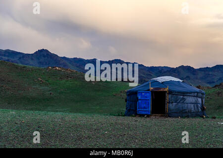 Dans theGobi ger un désert, la Mongolie Banque D'Images