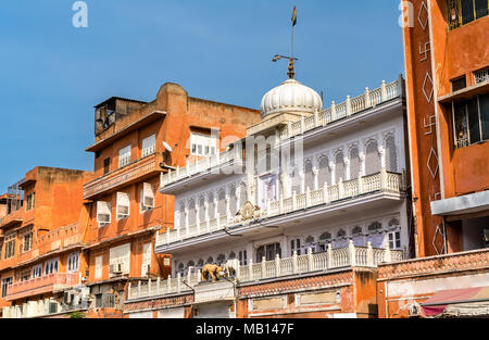 Bâtiments dans la ville rose Jaipur. L'Inde Banque D'Images