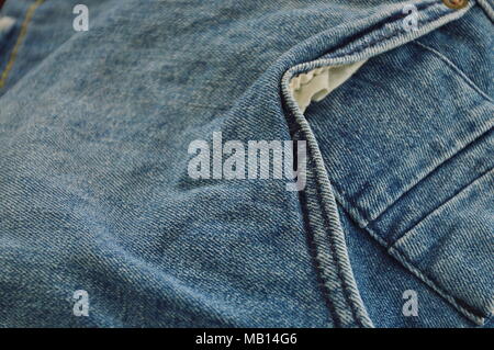 Close up de blue-jeans et la texture d'arrière-plan Banque D'Images