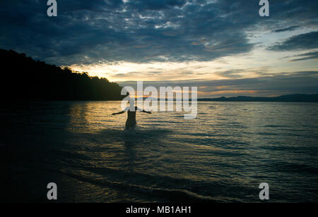 L'île habitée. Gorontalo. Sulawesi. L'Indonésie Banque D'Images