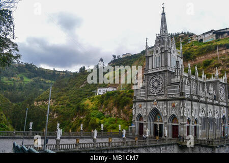 Photos de la cathédrale de Las Lajas en Colombie Banque D'Images