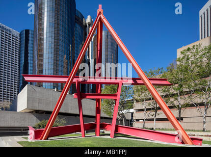 Mark DiSuvero hoshone', ', sculpture de métal, 1982, Citigroup Center, Los Angeles, Californie, USA Banque D'Images